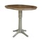 International Concepts Round 36 in Rd Extension Dining Table, 4 X-back Bar Height Stools, Hickory/Stone, 36 W, 48 L, Wood K41-36RXT-27B-S6133-4 - alternate 5